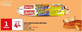 Auchan TARTE TRÉSOR DE GRAND-MÈRE HERTA offre