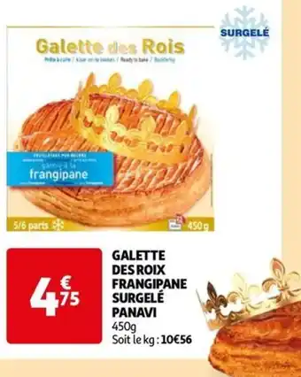 Auchan GALETTE DES ROIX FRANGIPANE SURGELE offre