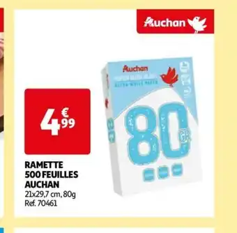 Auchan RAMETTE 500 FEUILLES AUCHAN offre