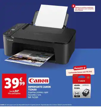 Auchan IMPRIMANTE CANON offre