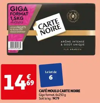 Auchan CAFÉ MOULU CARTE NOIRE offre