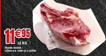 Migros Viande bovine côte avec os à griller offre