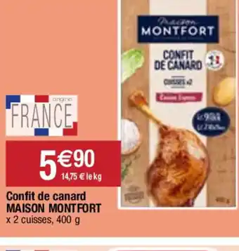 Confit de canard MAISON MONTFORT