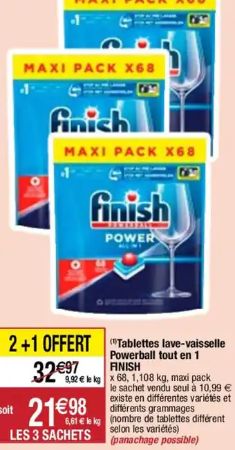 Migros Tablettes lave-vaisselle Powerball tout en 1 offre