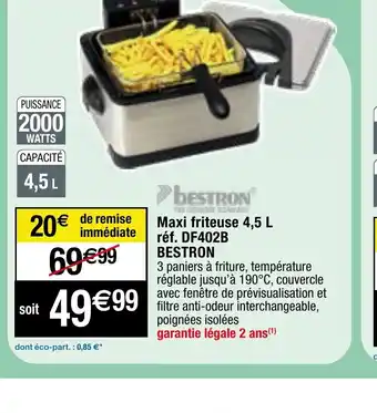 Migros Maxi friteuse 4,5 L offre