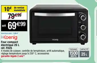 Four compact électrique 25 L