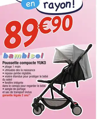 Poussette compacte YUKO