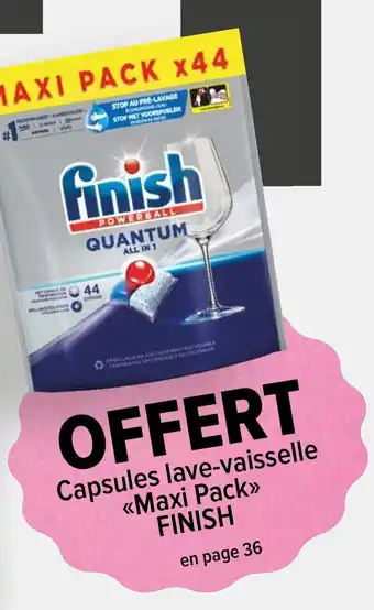Carrefour Market Capsules lave-vaisselle <<Maxi Pack>> FINISH offre