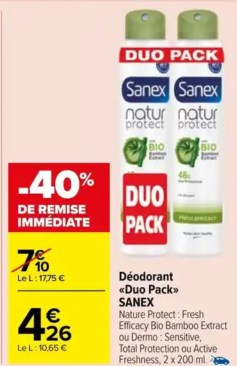 Déodorant <<Duo Pack>> SANEX
