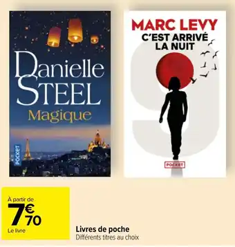 Carrefour Market Livres de poche Différents titres au choix offre