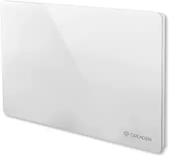 Bricomarché Greaden radiateur à inertie céramique électrique 1500w verre ip24 infrarouge lcd nf ecostar blanc offre