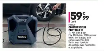ALDI Compresseur Portable Ferrex offre