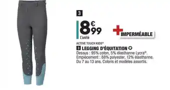 ALDI Legging D'équitation Active Touch Kids offre