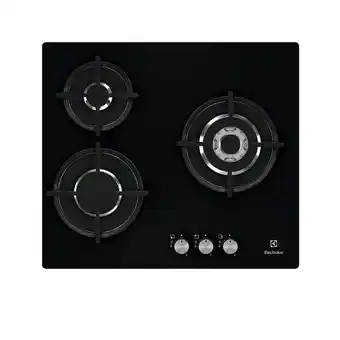 Bricorama Table de cuisson gaz 56cm 3 feux noir - egt6633nok offre