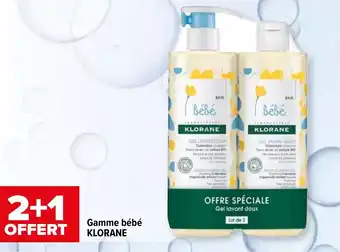 Carrefour maPara parapharmacie Gamme bébé KLORANE offre