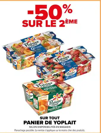 Carrefour Contact SUR TOUT PANIER DE YOPLAIT offre