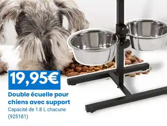 Rural Master Double écuelle pour chiens avec support offre