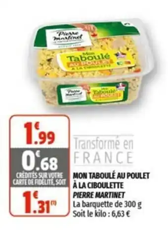 Mon Taboulé Au Poulet à La Ciboulette