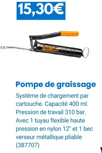 Rural Master Pompe de graissage offre