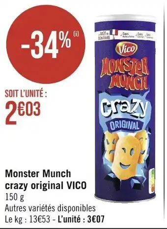 Monster Munch crazy original VICO