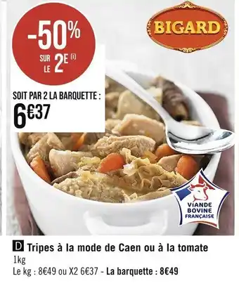 Tripes Ă la mode de Caen ou Ă la tomate