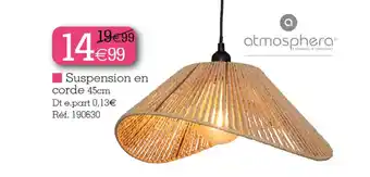 Suspension en corde 45cm