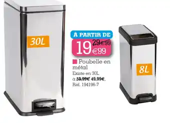 Kandy Poubelle en métal offre