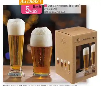 Kandy Lot de 4 verres à bière offre