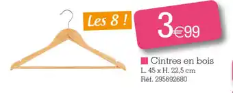 Kandy Cintres en bois offre
