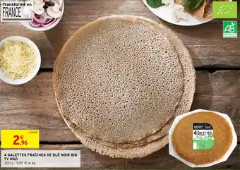 Intermarché Hyper 4 GALETTES FRAÎCHES DE BLÉ NOIR BIO TY NAD offre