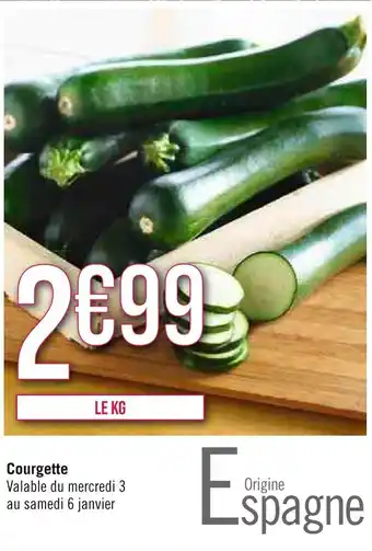 Géant Casino Courgette offre