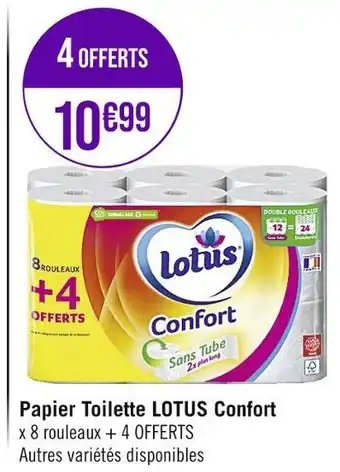 Casino Supermarchés Lotus papier toilette confort offre