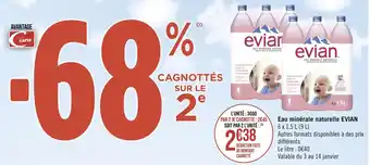 Evian eau minérale naturelle