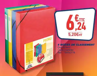 Bureau Vallée Exacompta 4 boîtes de classement offre