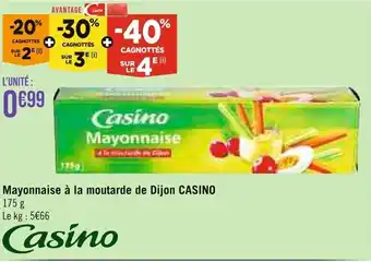 Géant Casino Mayonnaise à la moutarde de Dijon CASINO offre