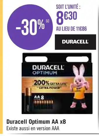Duracell duracell optimum aa x8