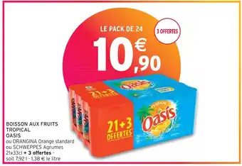 Intermarché Oasis boisson aux fruits tropical offre