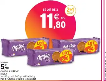 Intermarché Milka choco suprême offre
