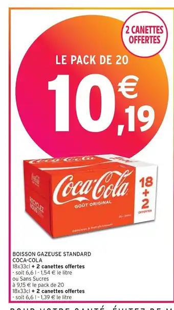Intermarché Coca-cola boisson gazeuse standard offre