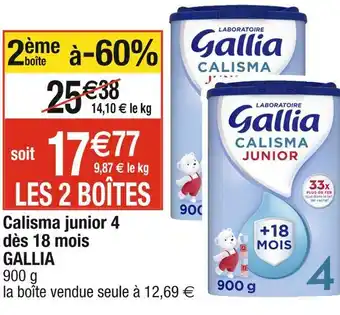 Cora x Carrefour Gallia calisma junior 4 dès 18 mois offre