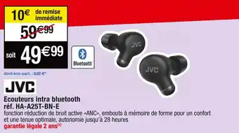 Cora x Carrefour Jvc ecouteurs intra bluetooth offre