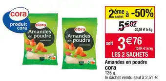 Cora x Carrefour Cora amandes en poudre offre