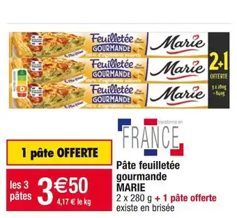 Cora x Carrefour Marie pâte feuilletée gourmande offre