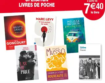 Cora x Carrefour Opération livres de poche offre