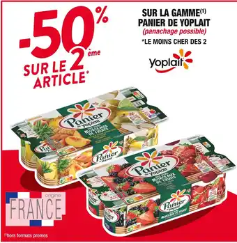 Cora x Carrefour Panier de yoplait -50% sur le 2ème article sur la gamme panier de yoplait offre