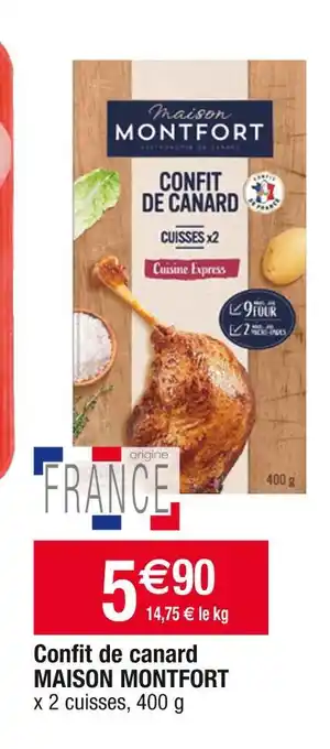 Maison montfort confit de canard