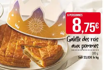 Match Galette des rois aux pommes offre