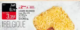 Match Lasagne bolognaise offre