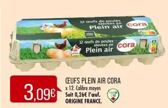Match Cora œufs plein air offre