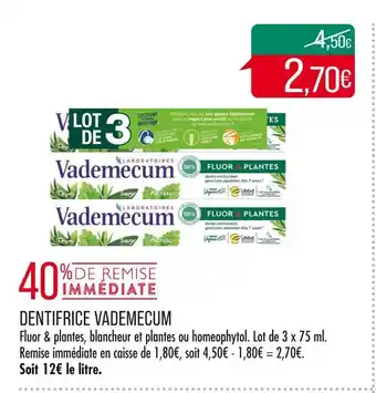 Match Vademecum dentifrice offre